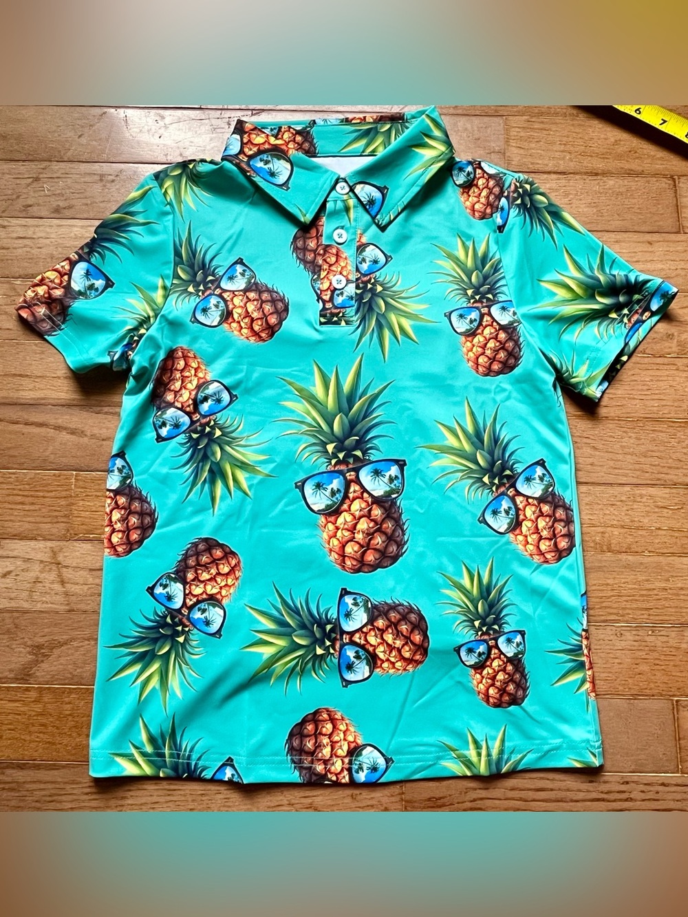 New - Boys Pineapple Polo Shirt